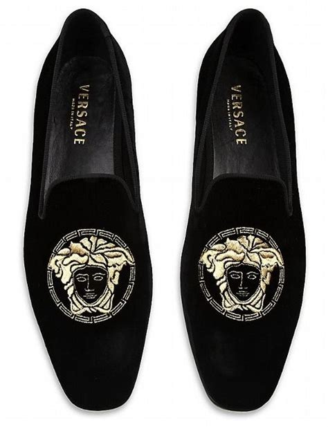 versace velvet slippers replica|gianni versace men's slip ons.